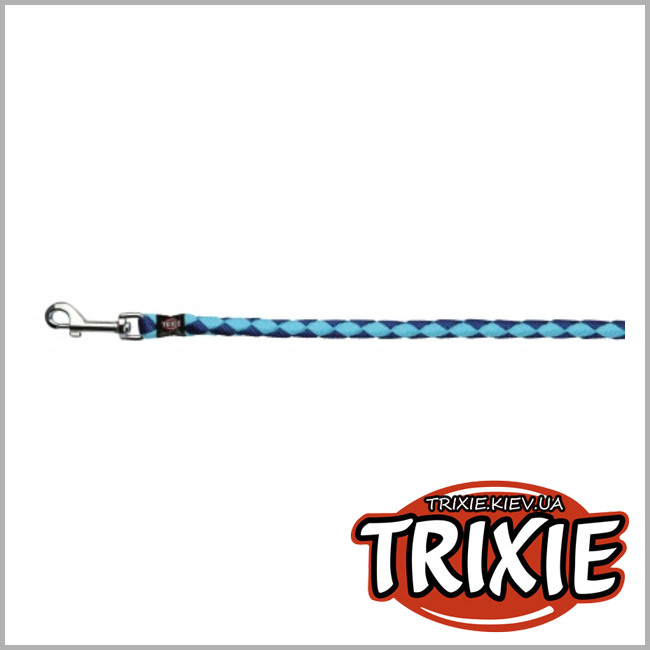 ТРИКСИ Украина - Поводок с амортизатором TRIXIE -  Cavo (Размер:1м/12мм, Цвет:синий/голубой, нейлон)