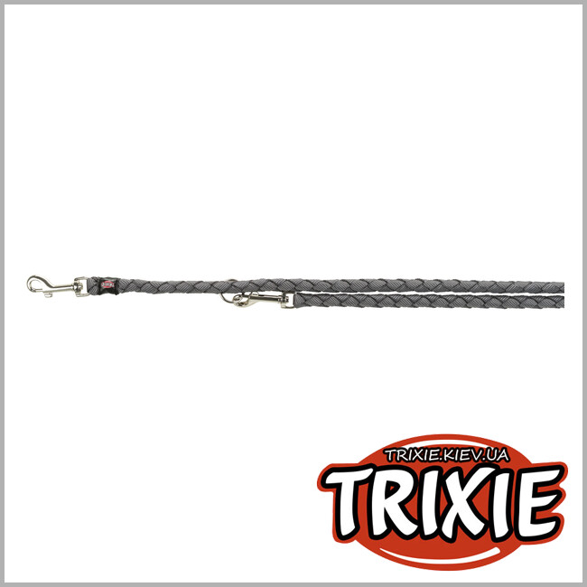 ТРИКСИ Украина - Регулируемый поводок для животных Trixie 143516 "Cavo", S-M: 2.00м/12мм, графит