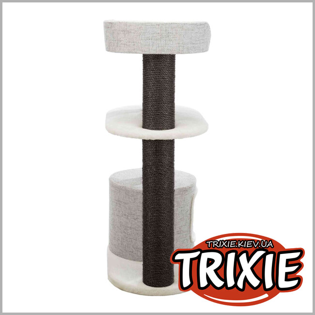 ТРІКСІ Україна - Будиночок-драпак для тварин Trixie 44444 XXL"Cara", 128см,білий/сірий
