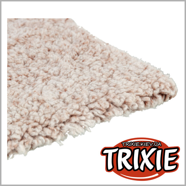 ТРИКСИ Украина - Коврик для животных Trixie 384001 "Calida" с теплоотражающей вставкой, 80х55см, бело-коричневый