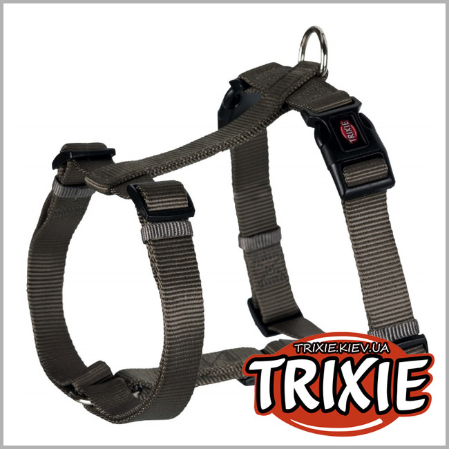 ТРИКСИ Украина - Шлея для собак TRIXIE Premium (Размер: 20–30 cм/10мм, Цвет: серый)