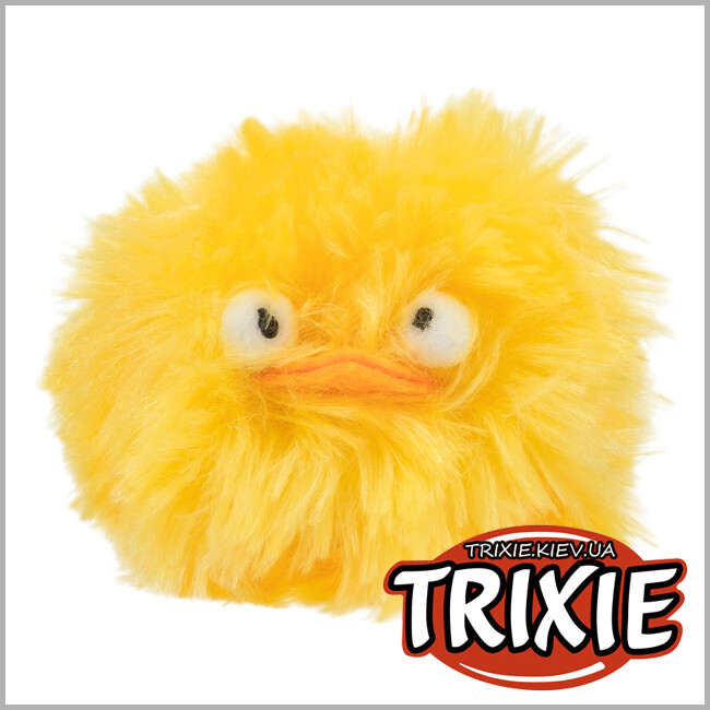 ТРІКСІ Україна - Іграшка для котів Trixie 45551 Звірята зі звуком плюш діаметр 6 см