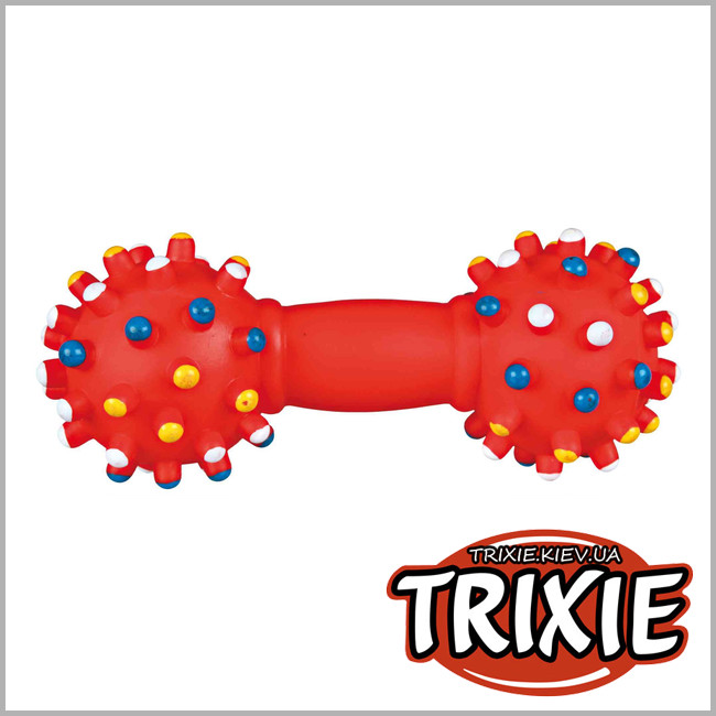 ТРИКСИ Украина - Гантель с пищалкой для собак TRIXIE (15 см)