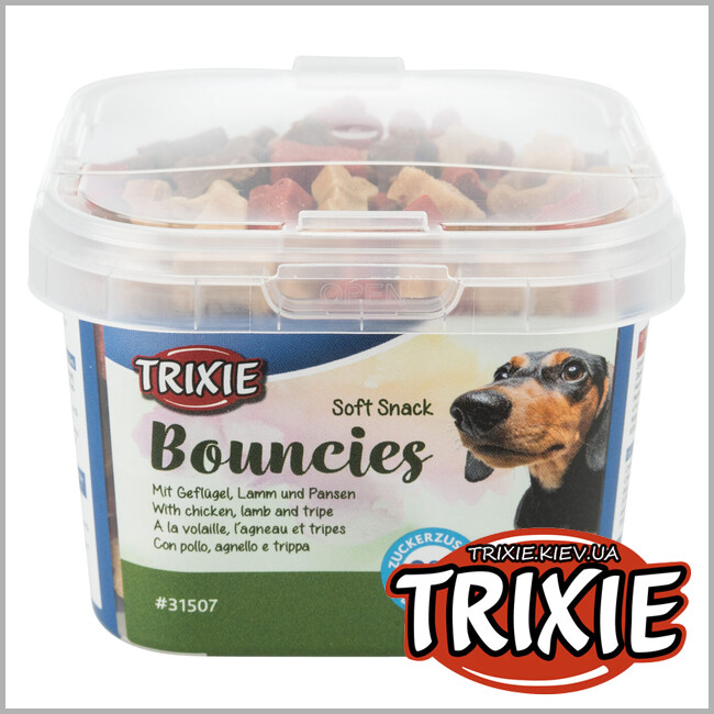 ТРИКСИ Украина - Лакомство для собак Trixie 31507 Soft Snack Bouncies с птицей и бараниной 140г