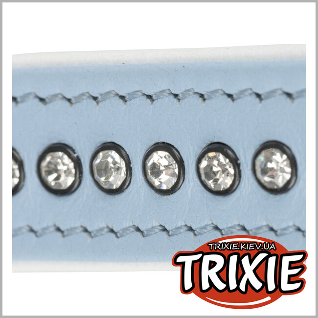 ТРИКСИ Украина - Ошейник для собак Trixie Active Comfort со стразами (светло-синий, S-M, 27-33 cm/15 mm 27-33 cm)