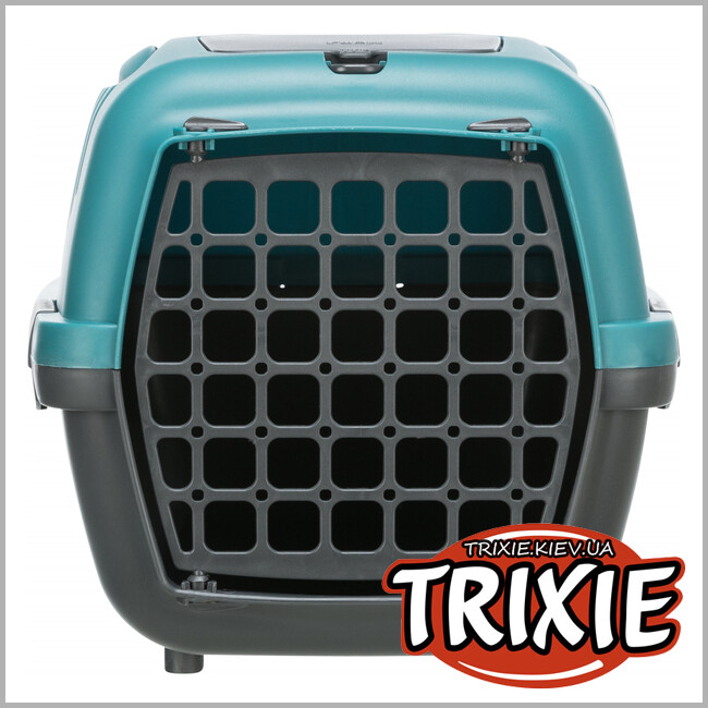 ТРИКСИ Украина - Переноска Trixie Capri Transport Box 2 (37*34*55 см серый/петроль )
