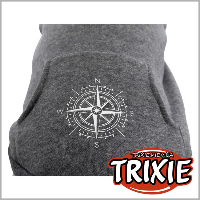 ТРИКСИ Украина - Худи для собак Trixie BE NORDIC "Flensburg", М: 50см, серый