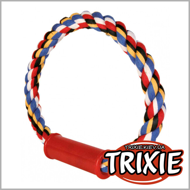ТРИКСИ Украина - Игровой канат кольцо  Trixie Denta Fun (хлопок 30см / 350g)