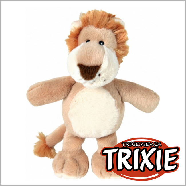 ТРИКСИ Украина - Львёнок со звуком  для собак Trixie Dog Toy Lion (со звуком плюш 22см)