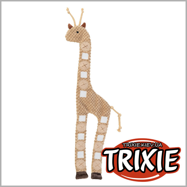 ТРИКСИ Украина - Игрушка-жираф для лакомства Trixie 33418 (плюш), 50см