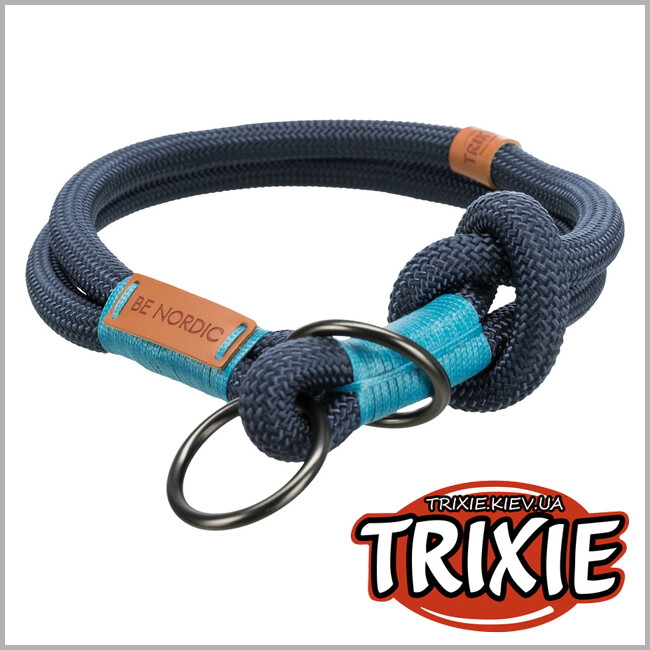 ТРИКСИ Украина - Ошейник-удавка BE NORDIC-TRIXIE (M: 45см/8мм, синий/голубой)
