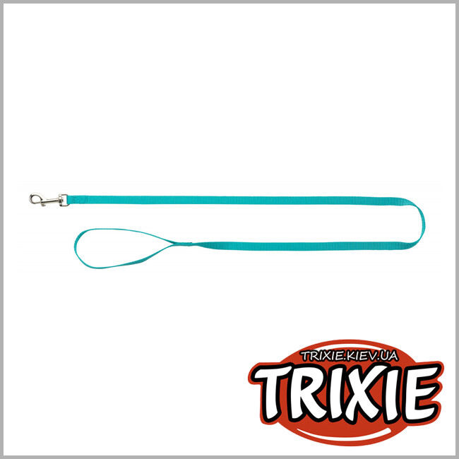 ТРИКСИ Украина - Шлея с поводком для кота TRIXIE - Premium H-Harness (XL: 33–57 см/13 мм, 1.20 м, океан)