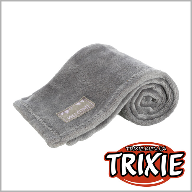 ТРИКСИ Украина - Набор коврик / мишка Trixie  Junior (плюш 75*50см серый/сиренев)