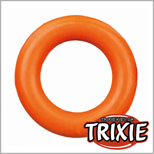 ТРІКСІ Україна - Гумове кільце Trixie Ring Dog Toy (гума 9см)