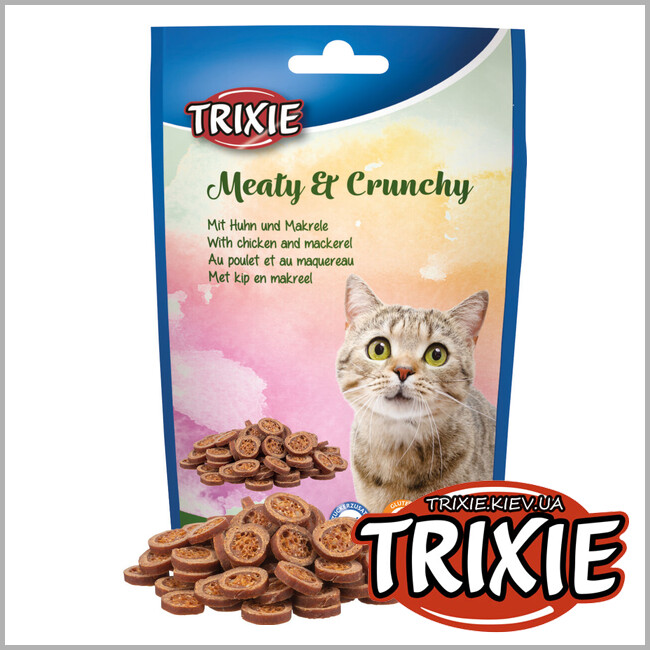 ТРИКСИ Украина - Мясистые и хрустящие лакомства Trixie 42674 для котов 50 г