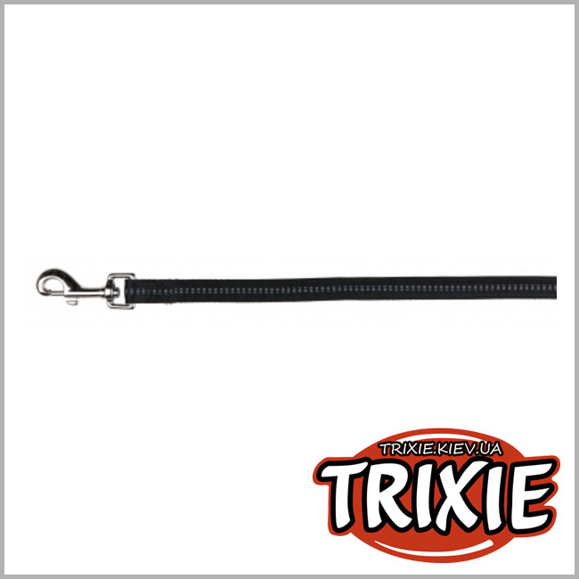 ТРИКСИ Украина - Поводок для собак TRIXIE - Elegance (Размер L-XL:1м/25мм, Цвет:черный, нейлон)