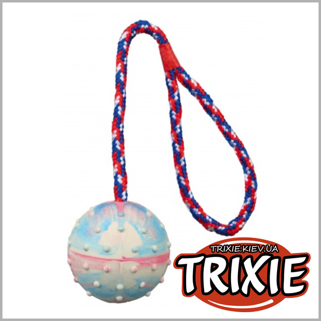 ТРИКСИ Украина - Набор шипованых мячей на канате для собак TRIXIE