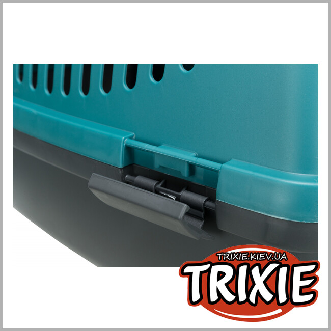ТРИКСИ Украина - Переноска Trixie Capri Transport Box 2 (37*34*55 см серый/петроль )
