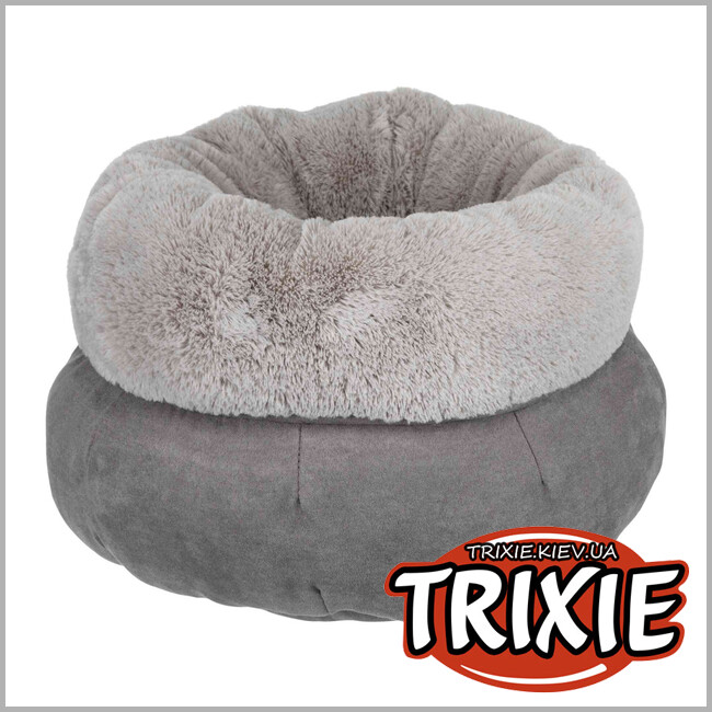 ТРИКСИ Украина - Мягкое место, круглое Elsie-TRIXIE  (45см, серый/св-серый)