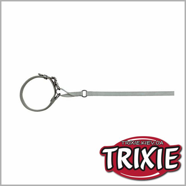 ТРИКСИ Украина - Ошейник для тренировки с поводком для собак TRIXIE - Experience (Размер: 42–48 см/20 мм, Цвет: серебро )
