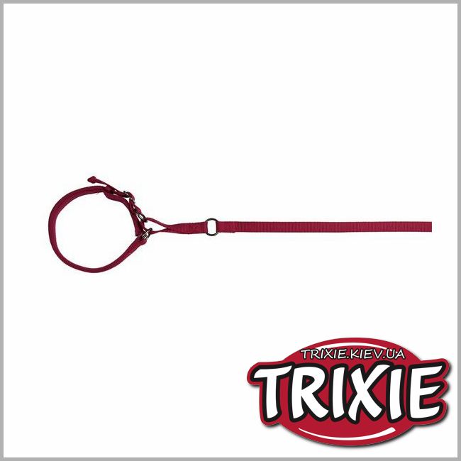 ТРИКСИ Украина - Ошейник для тренировки с поводком для собак TRIXIE - Experience (Размер: 36–42 см/15 мм, Цвет: красное вино)