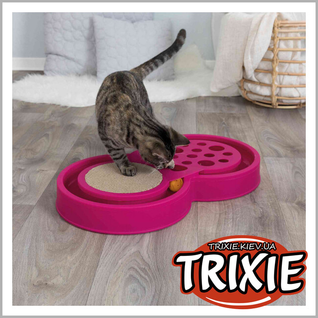 ТРІКСІ Україна - Іграшка для кота TRIXIE - Fumble & Scratch з драпаком (60х33 см)