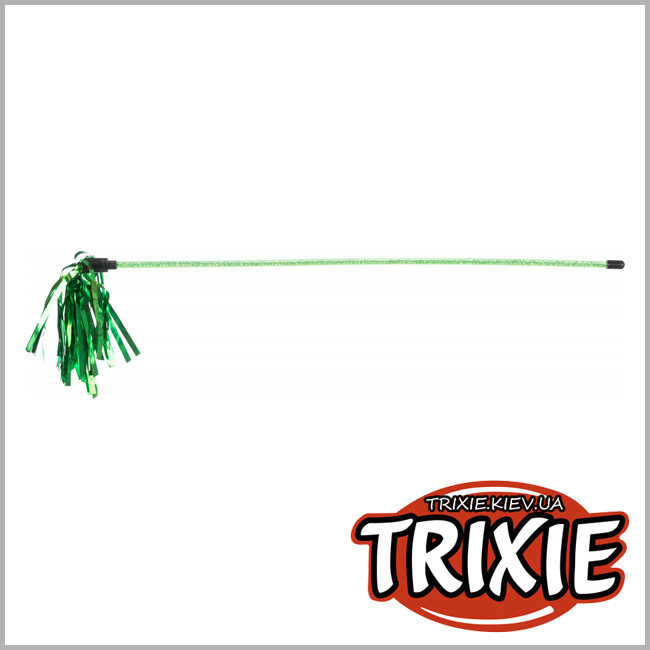ТРІКСІ Україна - Іграшка палиця з пензликами для кішок Trixie (пластик 48см)