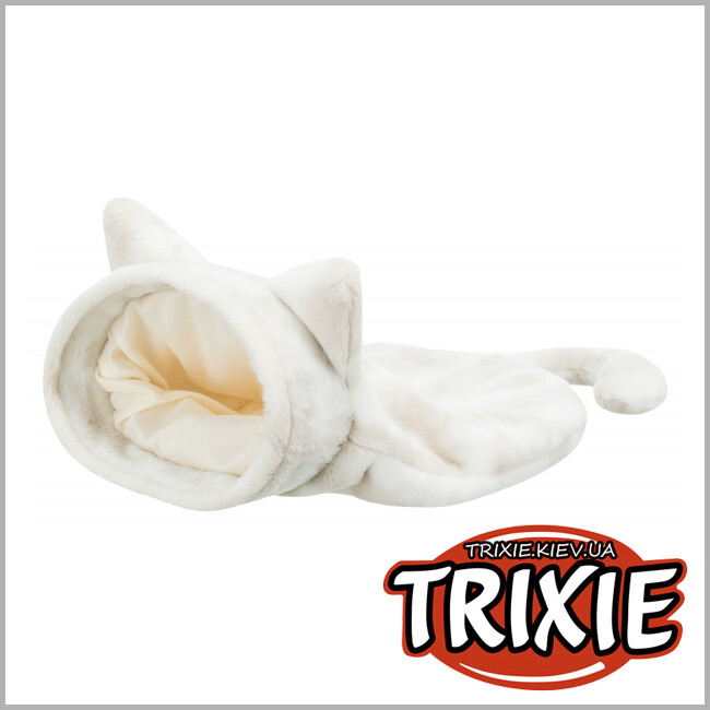 ТРИКСИ Украина - Лежак-пещера Nelli-TRIXIE (34х23х55см, белый/серо-коричневый)