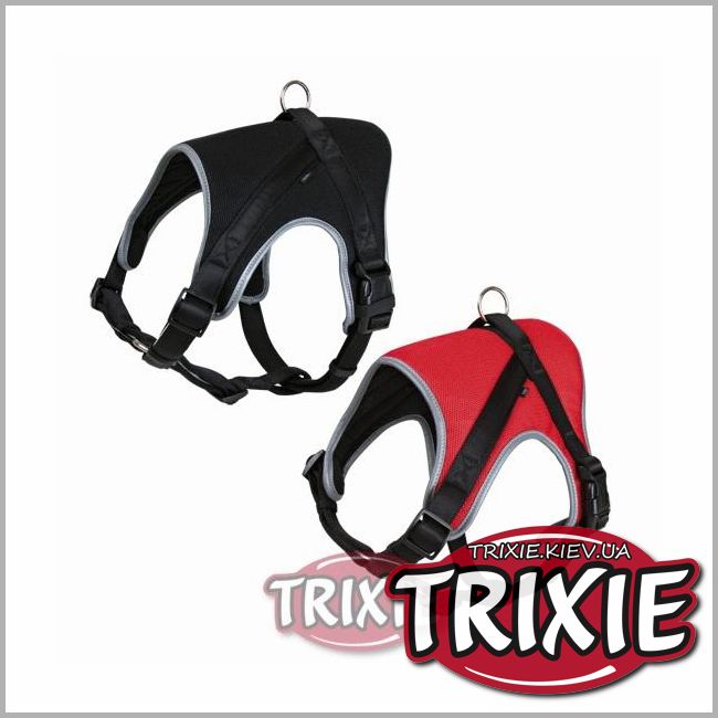 ТРИКСИ Украина - Шлейка для собак TRIXIE - Softline (Размер: 40-80см, Цвет: черный)
