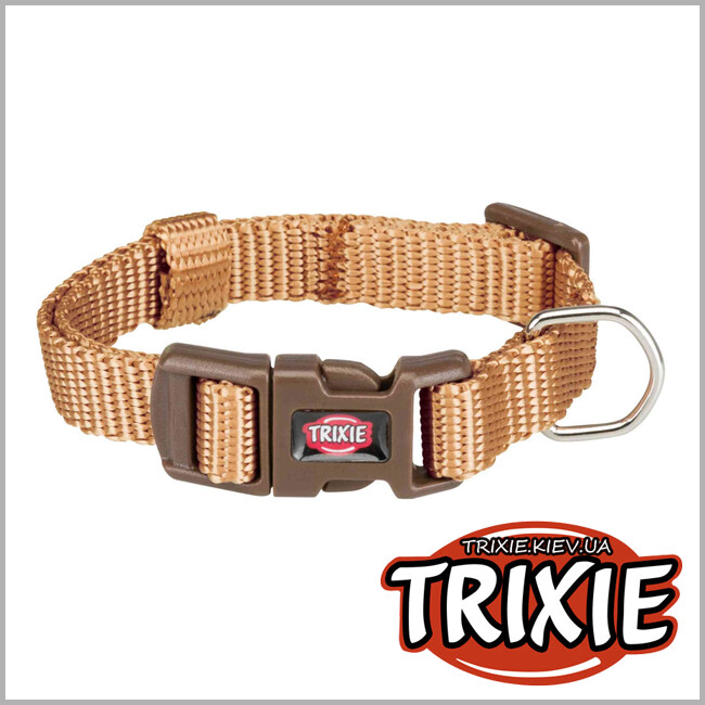 ТРИКСИ Украина - Ошейник Premium-TRIXIE  (нейлон 15–25см/10мм, карамель)