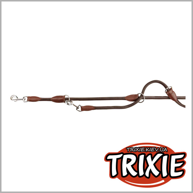 ТРИКСИ Украина - Поводок кожаный для собак TRIXIE (Размер:2м/13мм, Цвет:коричневый)