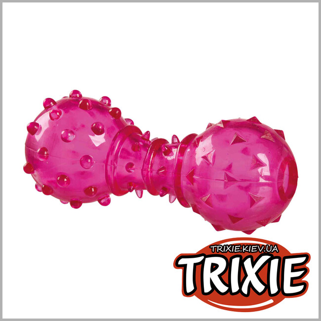 ТРИКСИ Украина - TPR гантель кормушка для собак TRIXIE Dog Activity (Можно наполнить угощением TRP 12см)