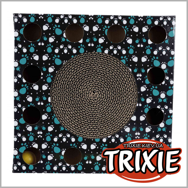 ТРІКСІ Україна - Драпак-коробка з м'ячиком усередині TRIXIE (33×5.5×33 см)