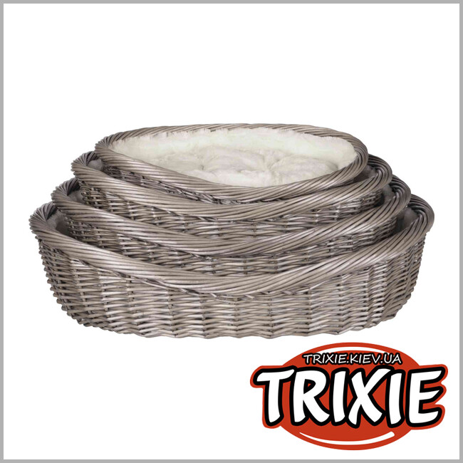 ТРИКСИ Украина - Лежак плетеный для собак TRIXIE (70 см, серый)