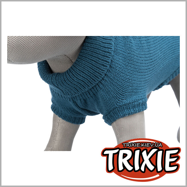 ТРИКСИ Украина - Пуловер для собак Trixie 680061 "Kenton", XS: 34/24см, синий