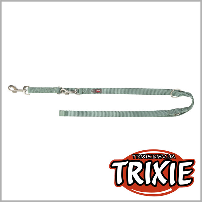 ТРИКСИ Украина - Регулируемый поводок Trixie 200434 "Premium", XS-S: 2.00м/15мм, шалфей