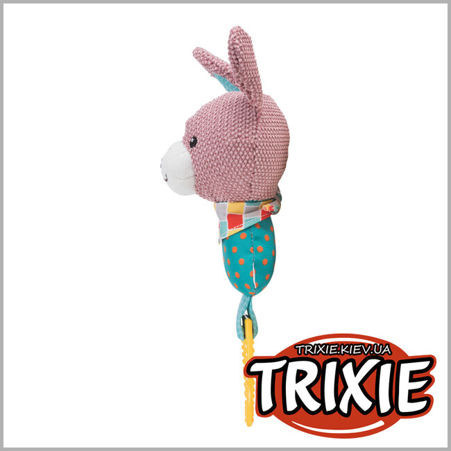 ТРИКСИ Украина - Кролик Trixie Junior Bunny с кольцом (ткань со звуком 23см)