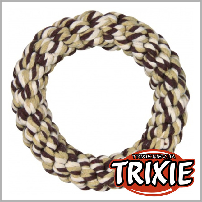 ТРИКСИ Украина - Канат кольцо Trixie DentaFun Rope Ring (хлопок 14см)