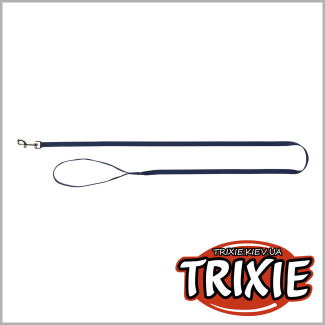 ТРИКСИ Украина - Шлея с поводком для кота Premium - TRIXIE (25–45 см/10 мм, 1.20 м, индиго)