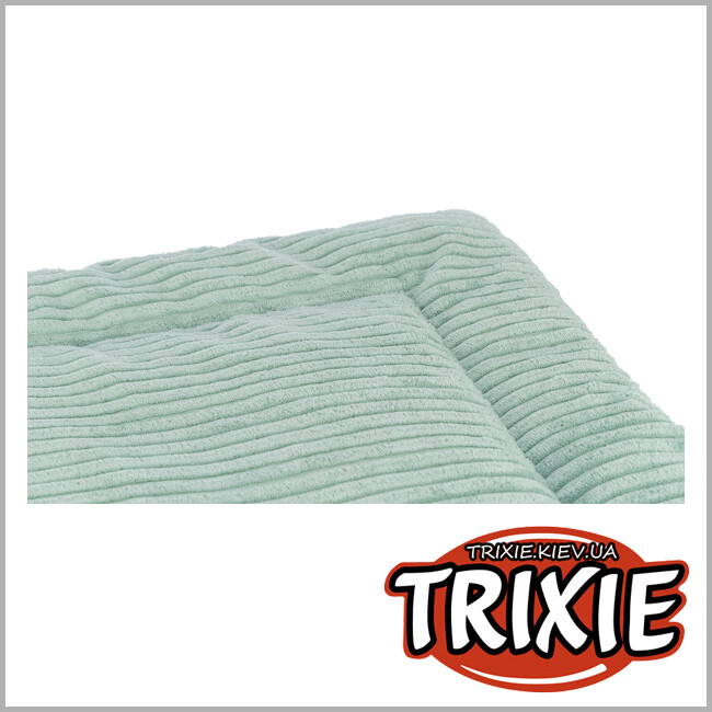 ТРИКСИ Украина - Лежак-коврик для животных Trixie "Jonna" (вельветовый плюш), 90х65см, шалфей