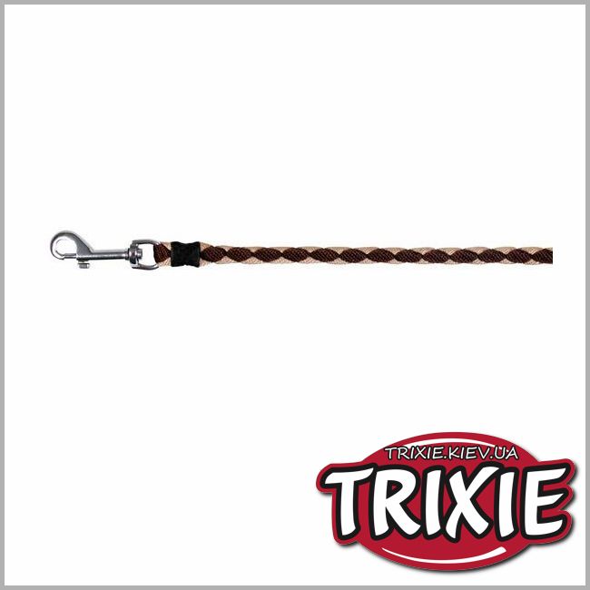 ТРИКСИ Украина - Поводок для собак TRIXIE - Cavo (Размер  L–XL: 1.00 м/ø 18 мм, Цвет: черный/серый)
