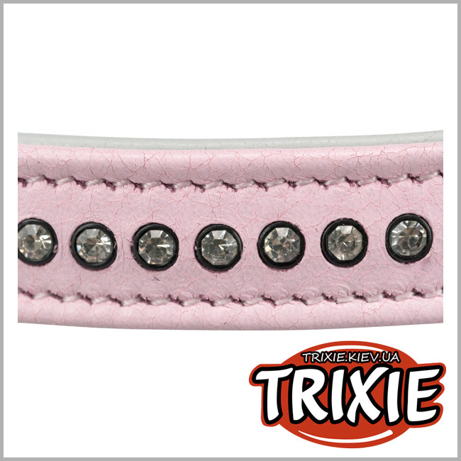 ТРИКСИ Украина - Ошейник для собак Trixie Active Comfort со стразами (розовый, S-M, 27-33 cm/15 mm*27-33 cm)
