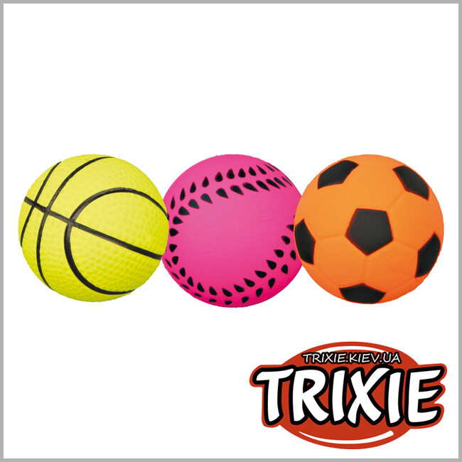 ТРИКСИ Украина - Мяч резиновый  для собак TRIXIE (плавающий 4.5см)