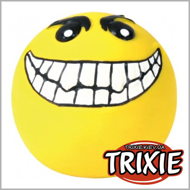 ТРИКСИ Украина - Мячи-рожицы  для собак TRIXIE (латекс со звком 6см / 4шт)