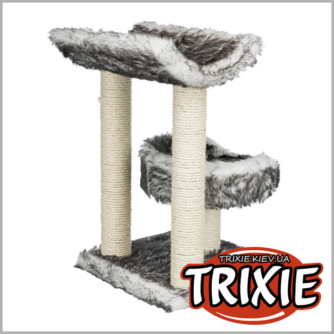 ТРІКСІ Україна - Будиночок-драпак для тварин Trixie 44567 "Isaba",36 × 36 62см,чорний/білий