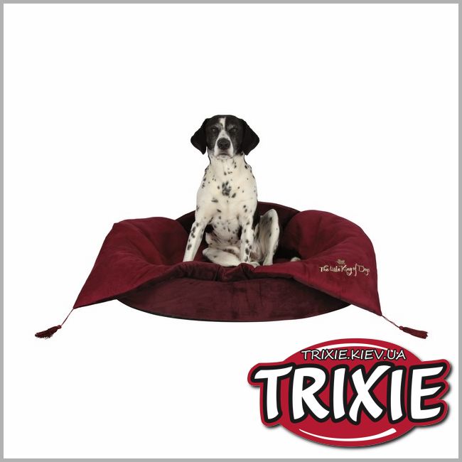 ТРИКСИ Украина - Лежак для собак TRIXIE - Королевский пес+ подстилка с кисточками (Размер: 85х24х65см)