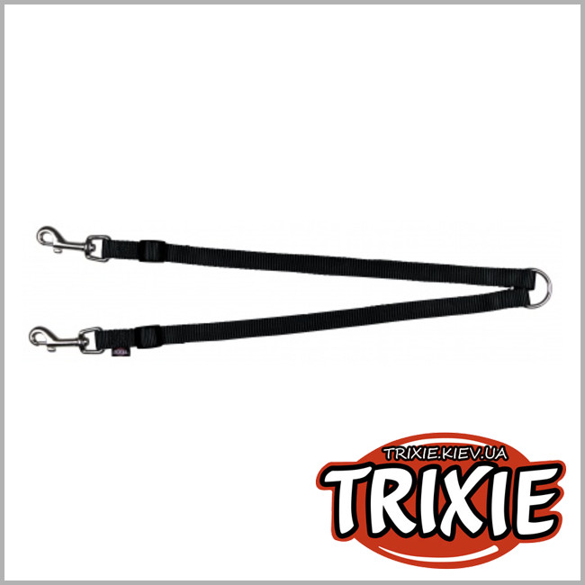 ТРИКСИ Украина - Свора для собак TRIXIE - Premium (Размер:40-70cм/15мм, Цвет:чёрн)