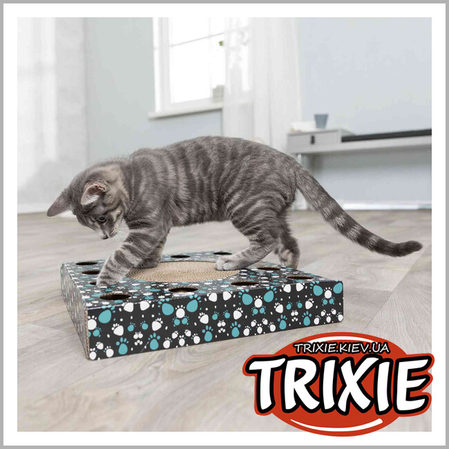 ТРІКСІ Україна - Драпак-коробка з м'ячиком усередині TRIXIE (33×5.5×33 см)