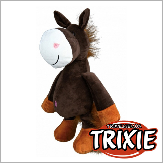 ТРИКСИ Украина - Конь Trixie Dog Toy Horse (плюш со звуком 32см)