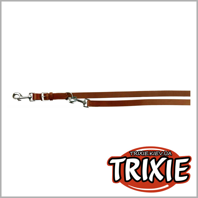 ТРИКСИ Украина - Поводок кожаный для собак TRIXIE (Цвет:коричневый)